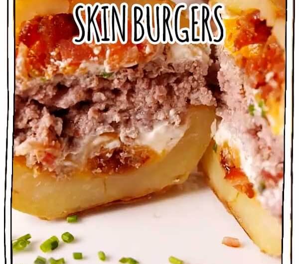 Potato Skin Burgers