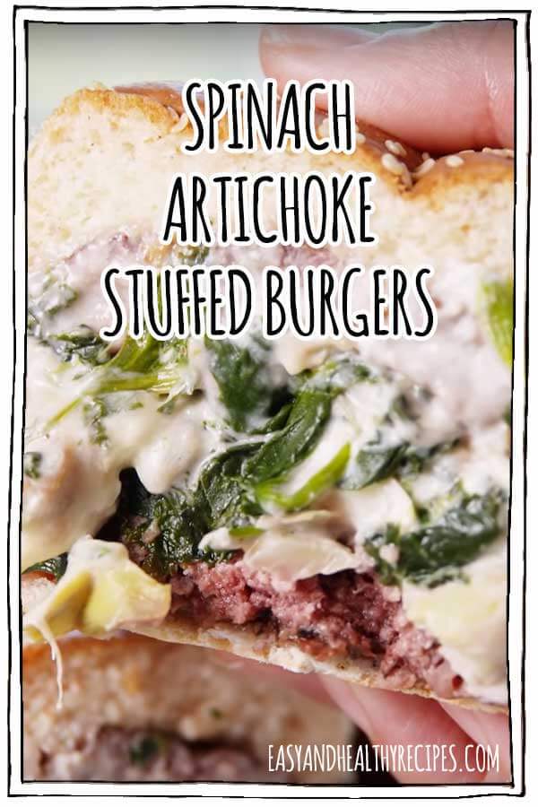 Spinach-And-Artichoke-Stuffed-Burgers