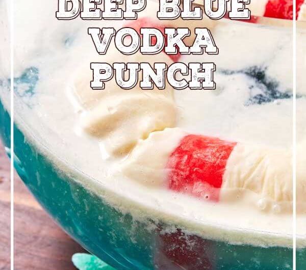 Deep Blue Vodka Punch