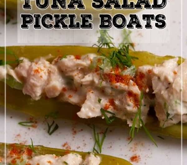 Tuna Salad Pickle Boats
